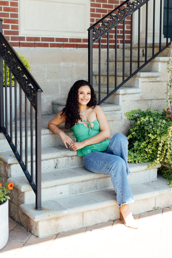 photos of senior girl during her photo session in texas