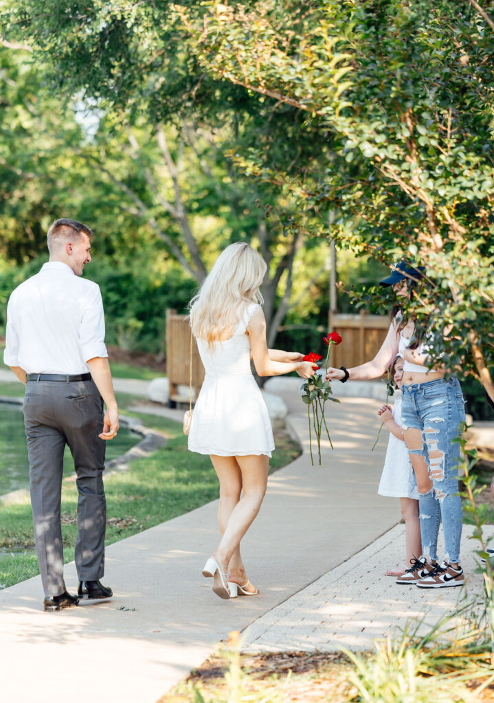 Sweet & Thoughtful Engagement Session at George Bush Library, TX