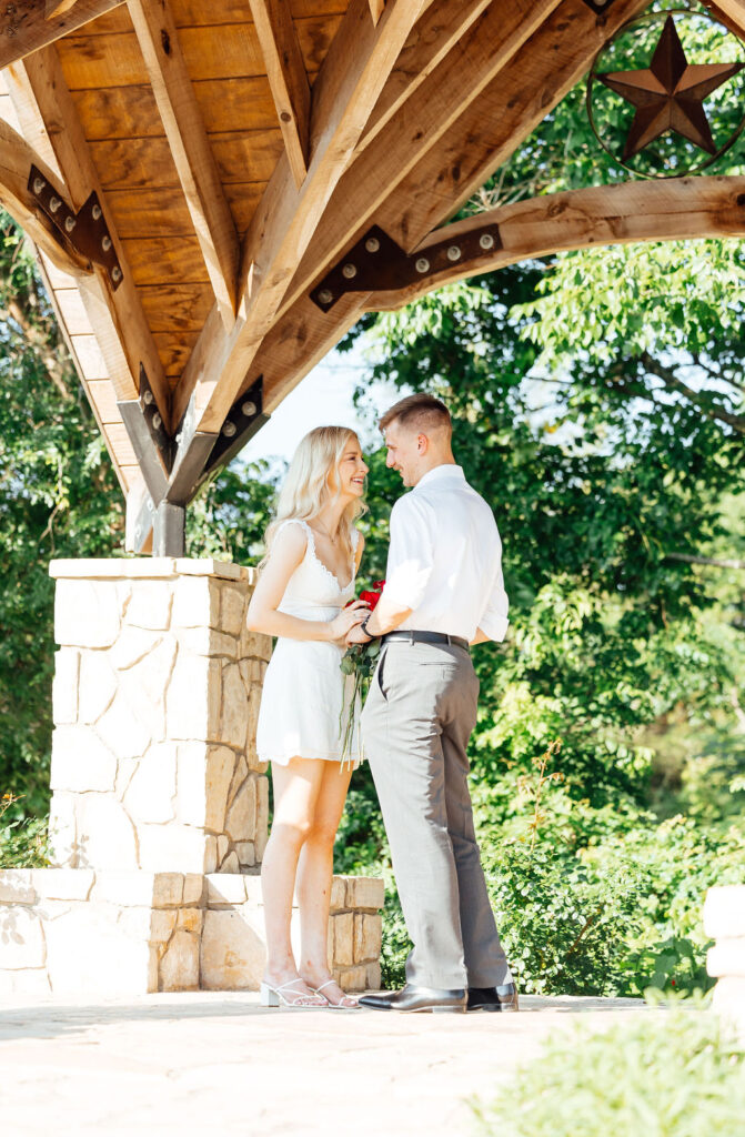 Sweet & Thoughtful Engagement Session at George Bush Library, TX