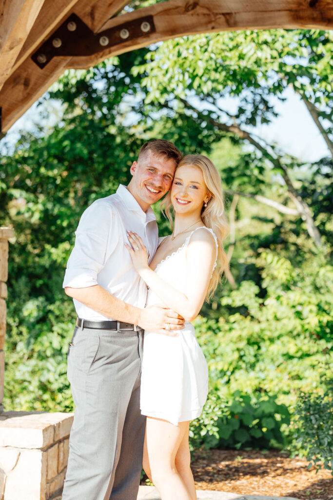 couple after their proposal 