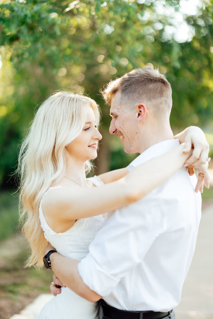 Sweet & Thoughtful Engagement Session at George Bush Library, TX