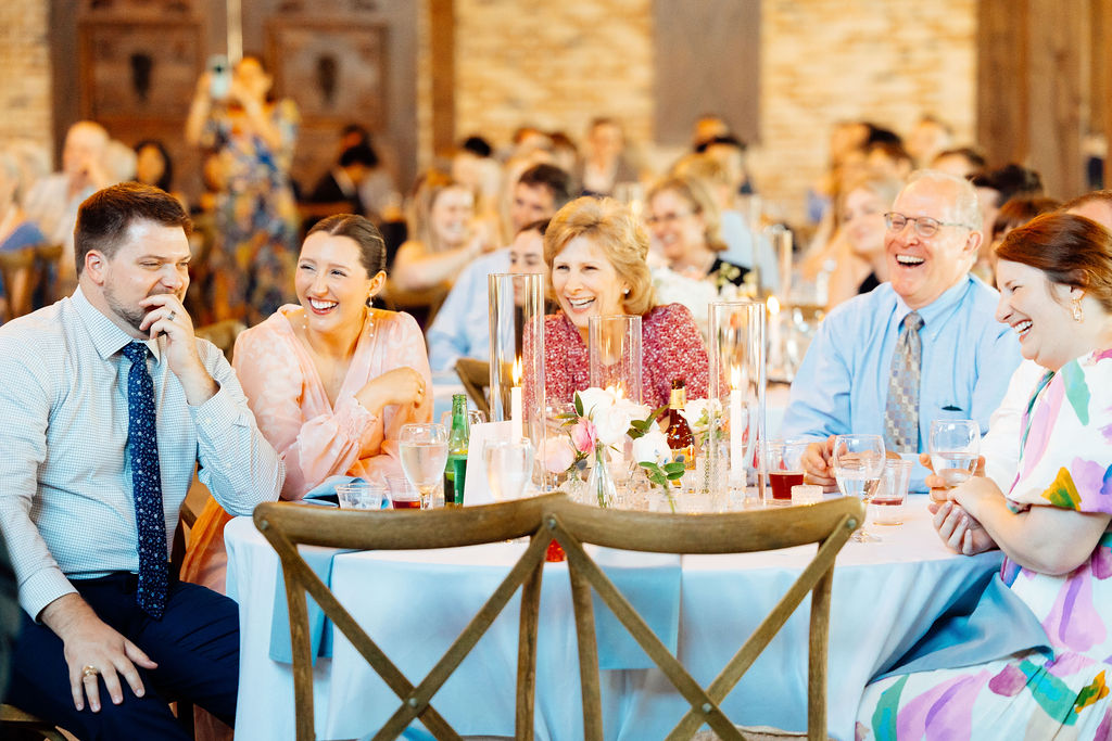 guests at the stunning wedding reception