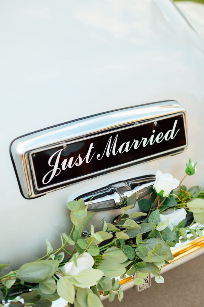 just married sign 