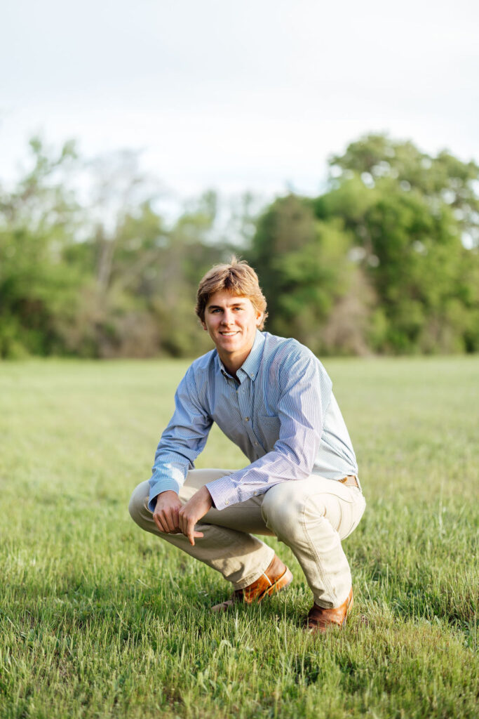 guy posing during senior session