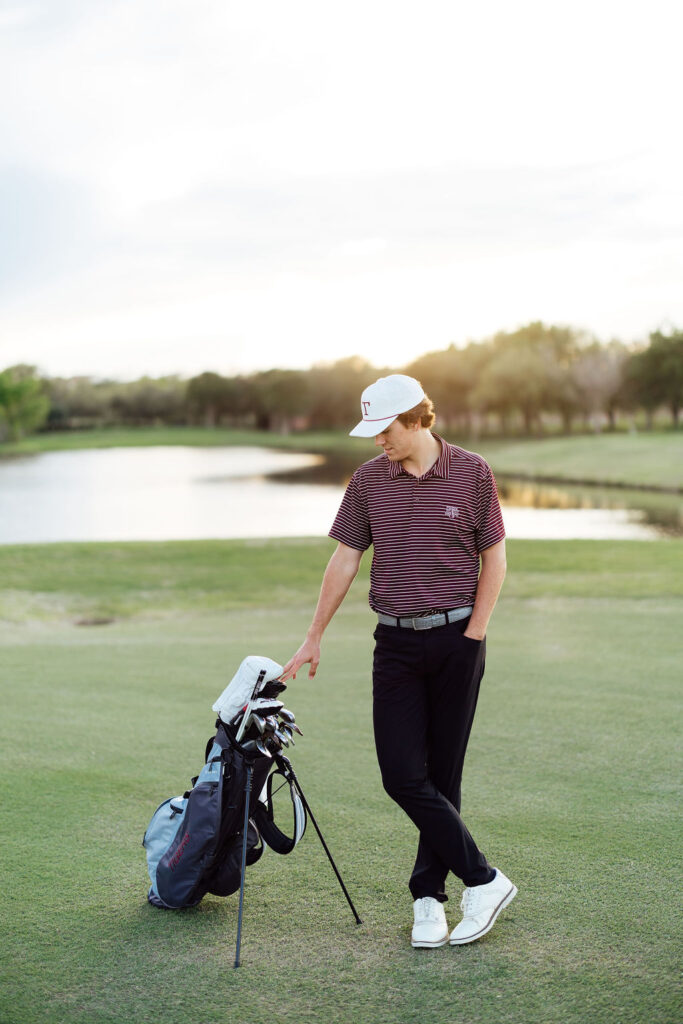 sporty golf senior session