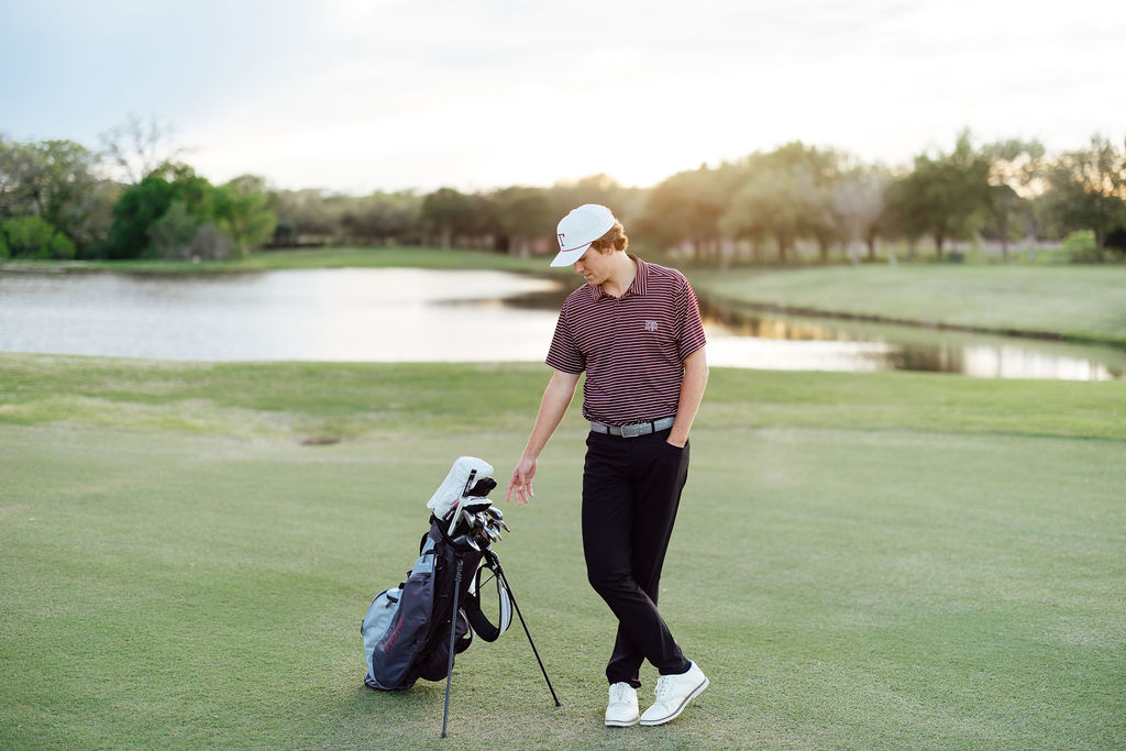 sporty senior session at miramont country club