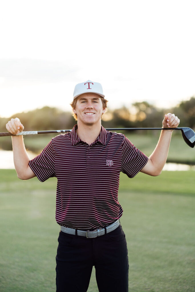 sporty senior session at miramont country club