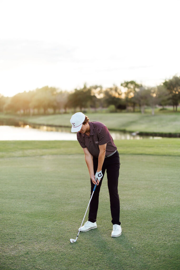 senior playing golf in texas