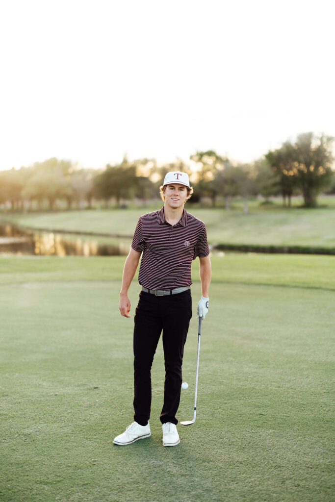 sporty senior session at miramont country club