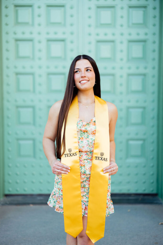 photo of girl graduating from college