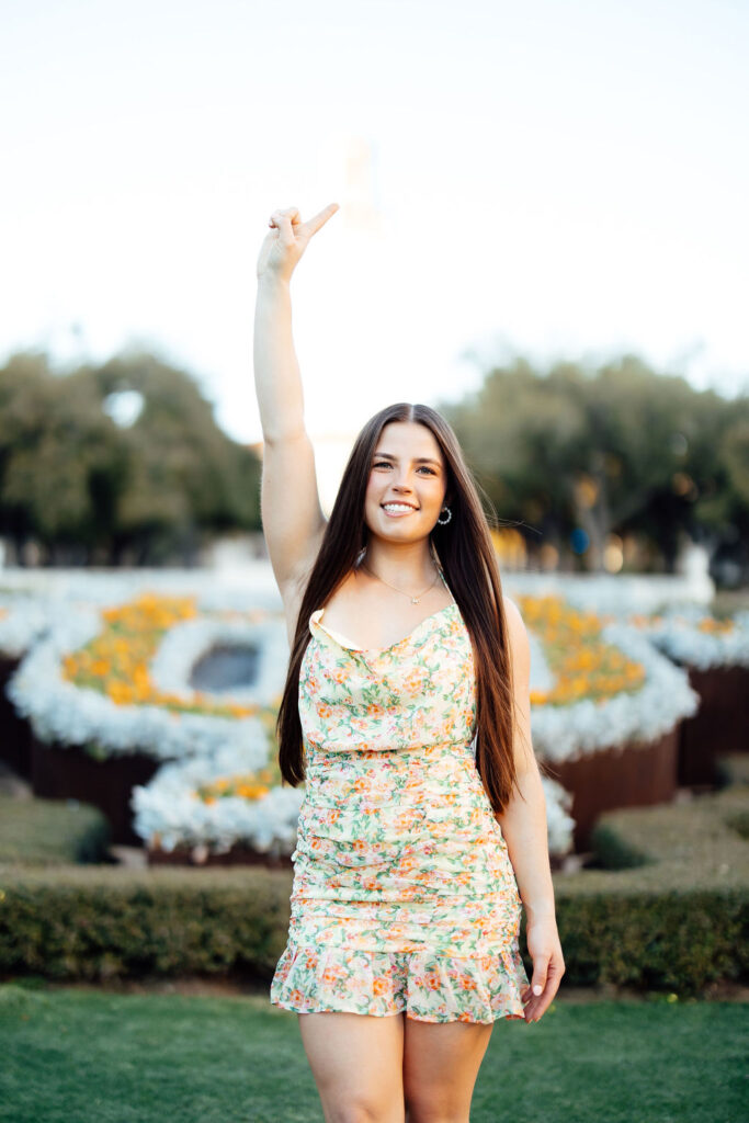 fun colorful senior session