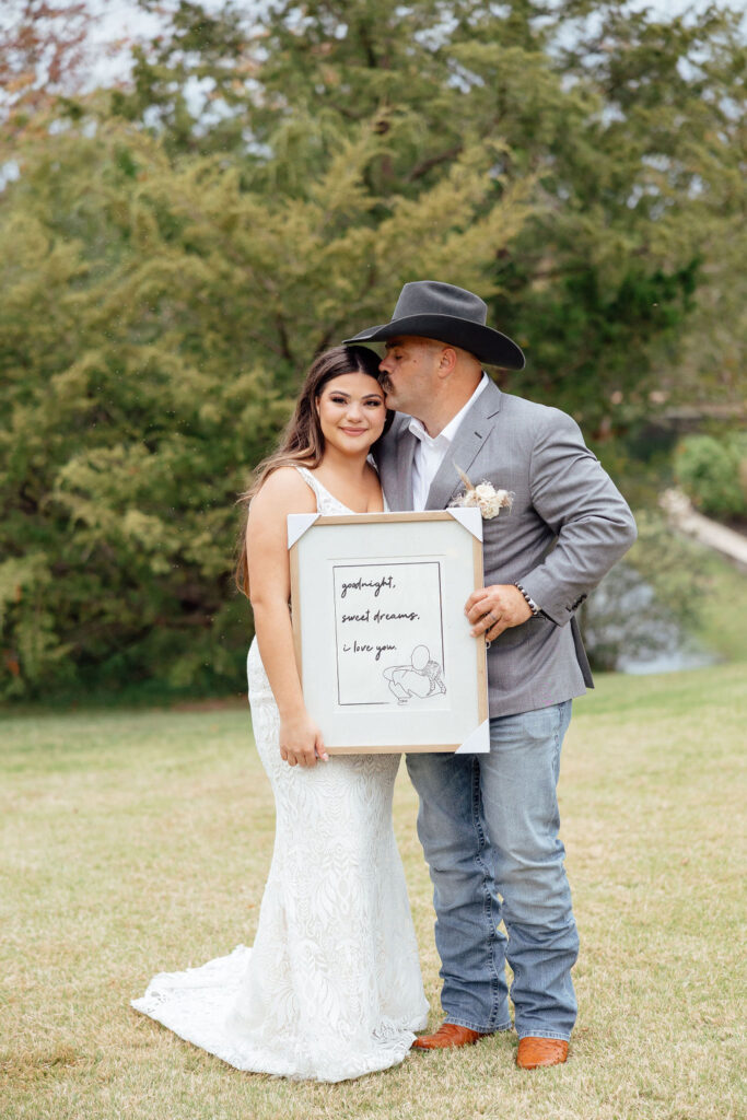 bride and groom photo after wedding ceremony 